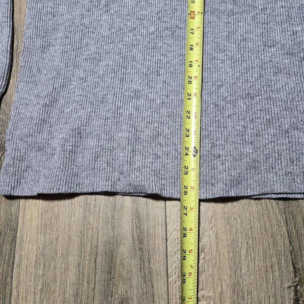 Free People SOFTLY STRUCTURED TUNIC SLOUCHY‎ FIT SWEATER in GREY Size Small